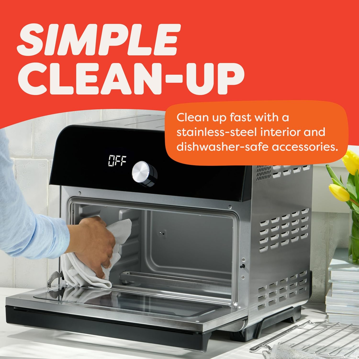 Instant Pot Omni Plus 19QT/18L Toaster Oven Air Fryer, 10-in-1 Functions, Fits 12