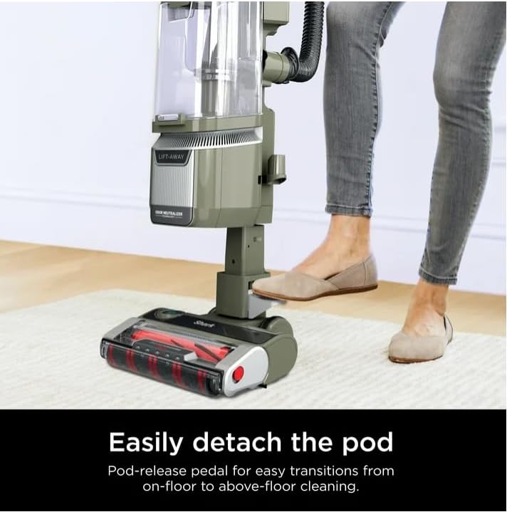 Shark Upright Pet Lift-Away Vacuum with Powerful Suction, DuoClean Anti-Wrap Brushroll, HEPA Filtration, Odor Control, Green