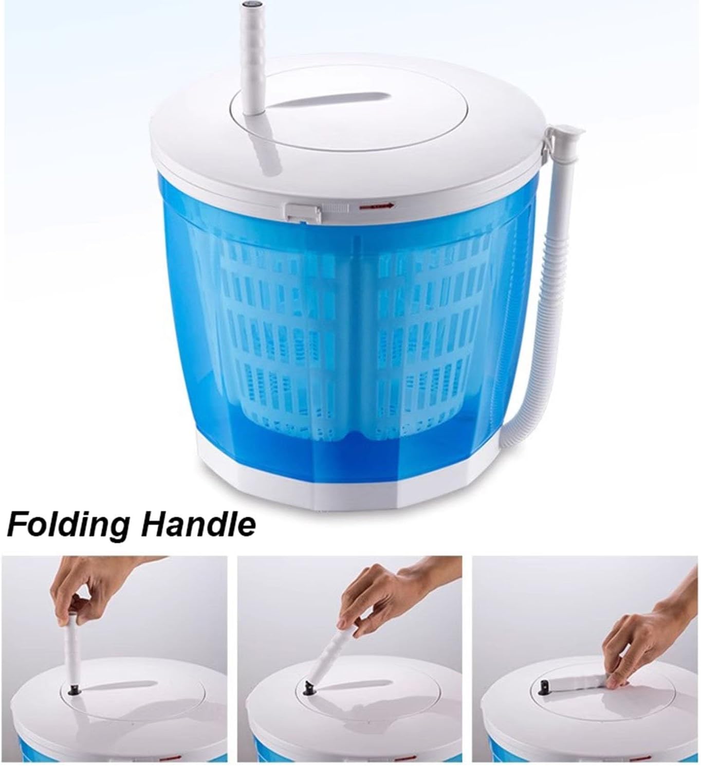 Portable Camping Washing Machine, Small Laundry Washer for Space-Saving Convenience, Washing Machines Perfect for On-The-Go Use Underwear, Socks, Baby Clothes