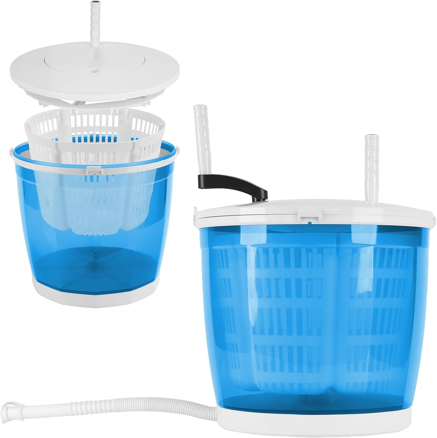 Manual Washing Machine Mini Portable Washings Machine Portable Washing Machines For Apartments Dorm No Electricity Needed 2kg Capacity Sky Blue one size