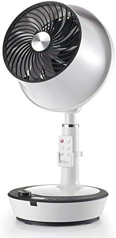 Soleus Air DC Motor Circulator Fan, 12 Speed Cooling Floor Fan, Adhustable Height, Oscillating, Outdoor Indoor Camping Travel