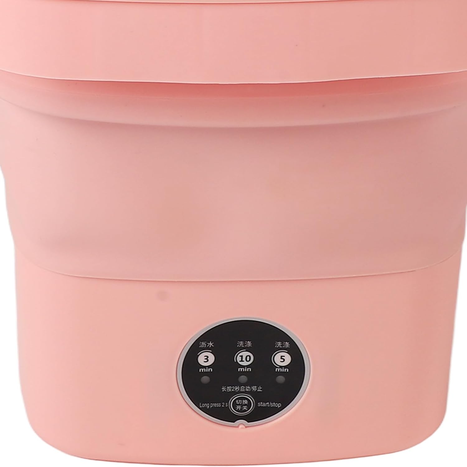 Convenient 8L Mini Foldable Washing Machine, Portable Underwear Laundry Machine for Dormitory, Apartment, Hotels, Save Time and Energy with Quick and Efficient Laundry (Pink)