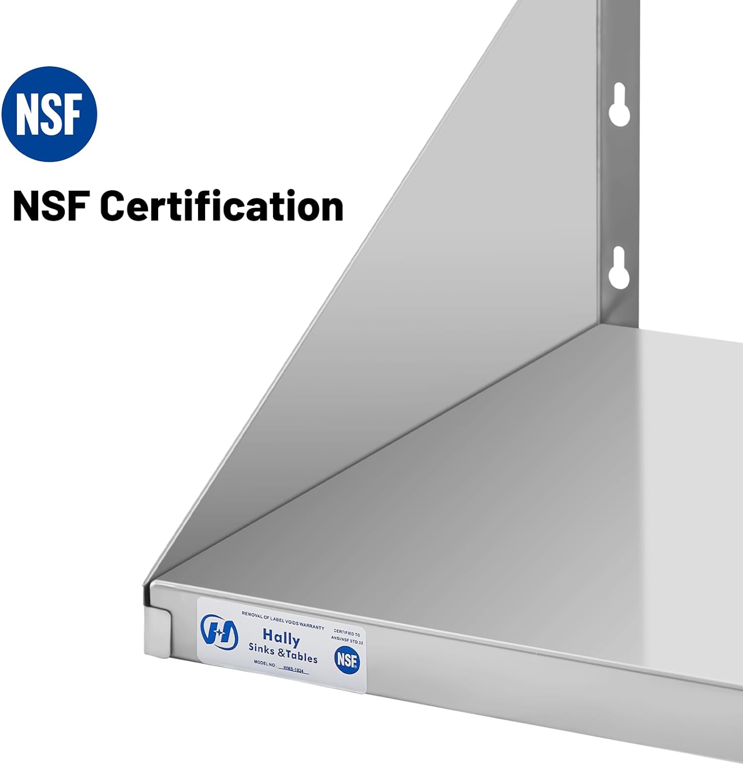 Hally Stainless Steel Microwave Shelf 18