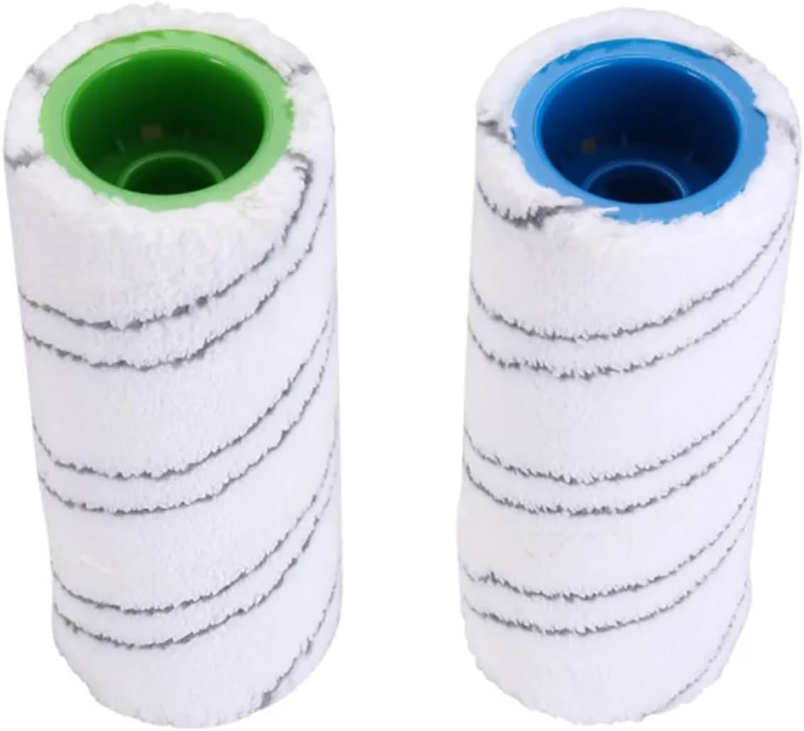 Compatible for Karcher FC7 FC5 FC3 Microfiber Rollers for 2.055-006.0 for Cleaning Hard Floors Smart Home Replacement Rollers(L Orange)