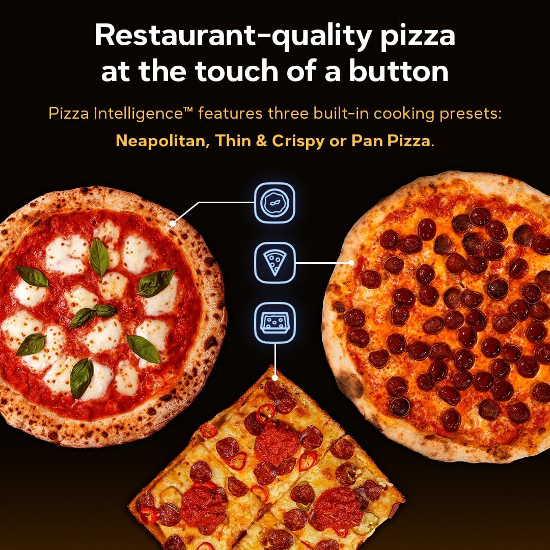 Ooni Volt 2 Electric Indoor Pizza Oven - Versatile Countertop Electric Toaster Oven, Cook 12 Inch Pizzas and More