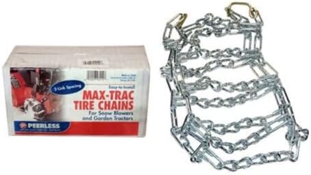 Snow Blower Tire Chain Set Replacement for Maxtrac Lawn Mower 26x12-12 26 X 12-12 2 Link