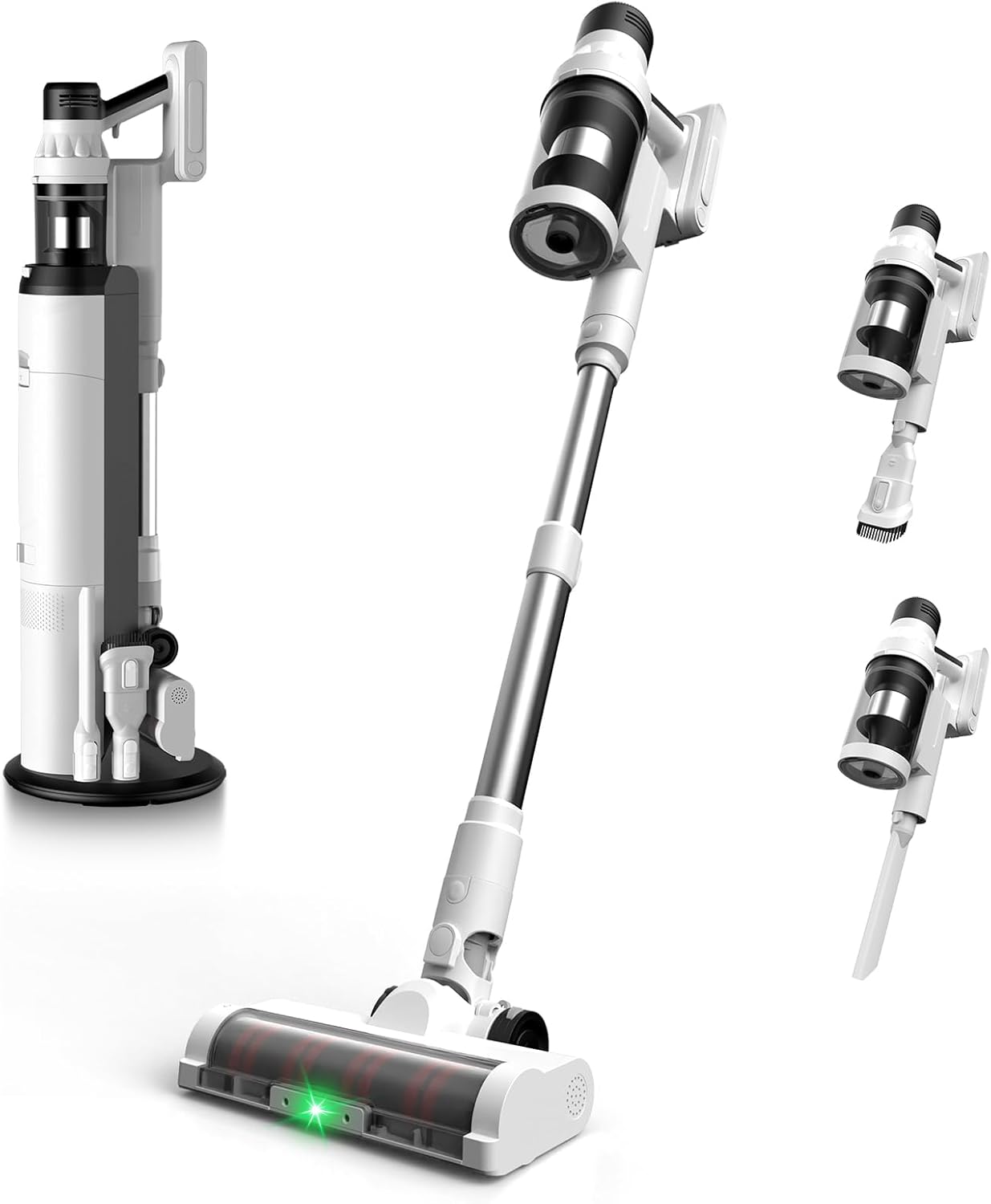 Cordless Vacuum Cleaner with HEPA Filter, Power Detect Clean & Empty, Auto-Empty System, Powerful Suction, 52-Min Runtime, for Pet Hair Pickup, Carpets & Hardfloor & Car