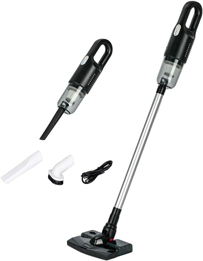 Cordless Wet Dry Vacuum Cleaner and Mop All in One, Mop and Vacuum Cleaner in One, Lightweight Powerful Stick Vacuum Cleaner Rechargeable Upright Vacuum Cleaner for Home Hard Floor Pet Hairs (Black)