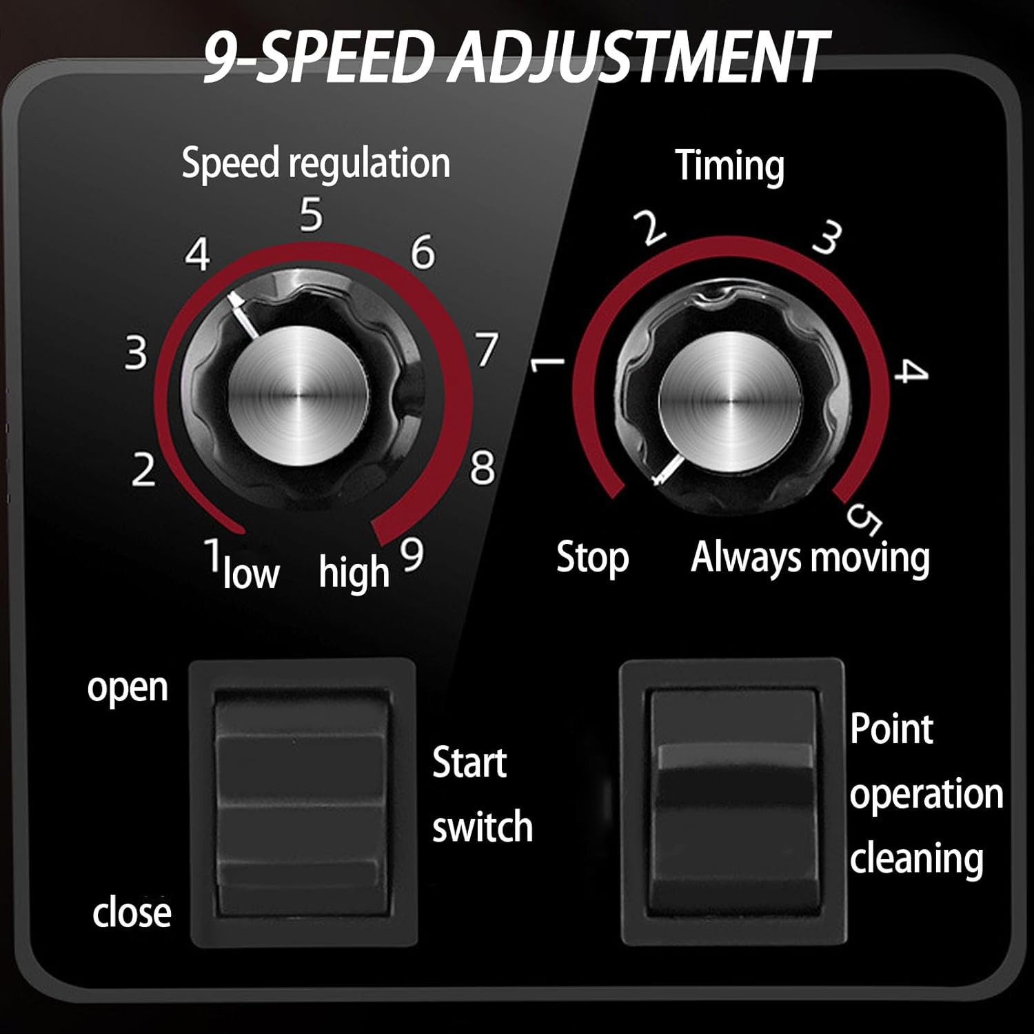 Countertop Blender, Soy Milk Maker, Smoothie Maker, Commercial 5.5L, 2200W Heavy Duty with 9-Speed Control, Ideal for Breakfast Cafes, Juice Bars, Restaurants