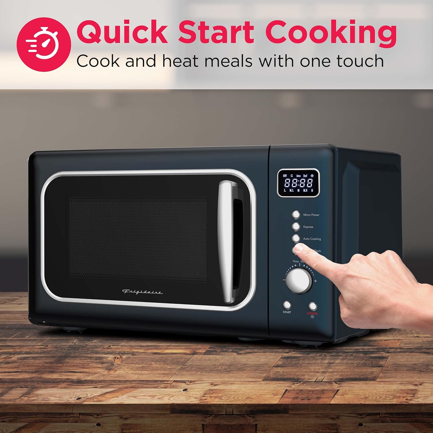 FRIGIDAIRE EMW788RETRO 0.7 cu. ft. Retro Microwave, Azure-Argent