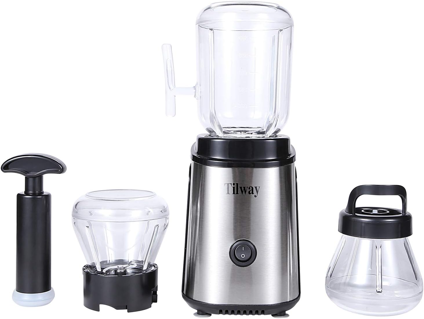 250W 3-in-1 Multi-Function Blender， 600ml Juice，Fruits Vegetables， Grinding Ground Meat， Vacuum Baby Tonic