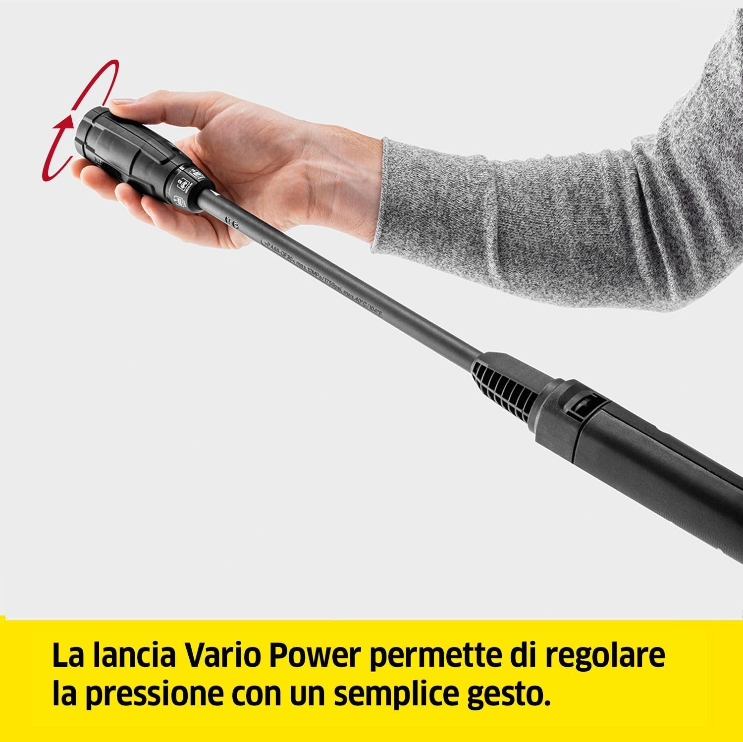 Kärcher K 2 Power Control Home Pressure Washer, Pressure: max. 110 bar, Flow Rate: 360 l/h, Surface: 20 m²/h, Water Filter, Weight: 4 kg, High Pressure Gun, Rotabuse, Lance, Home Kit