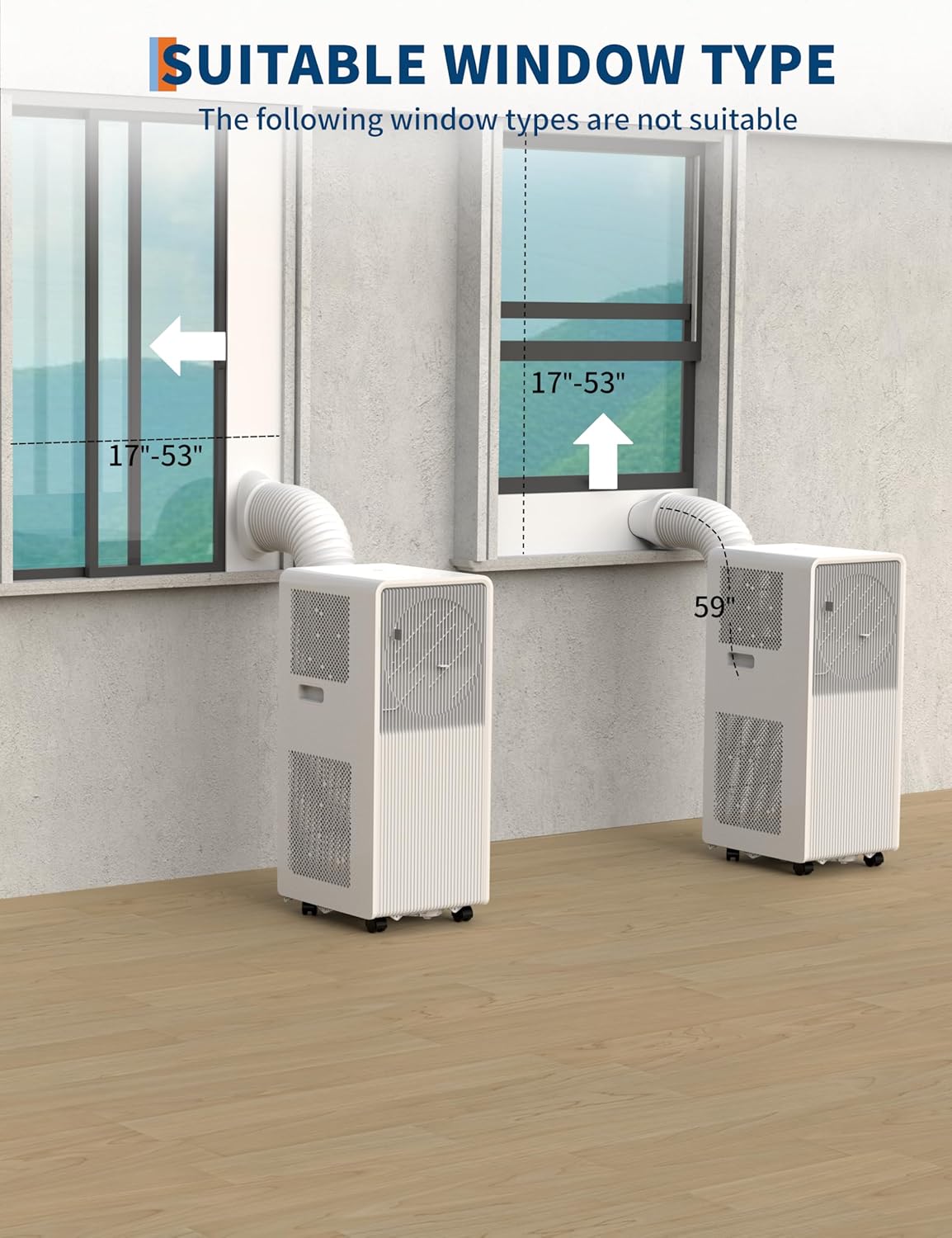 Garvee 8,000 BTU Portable Air Conditioners, 3 in-1 AC Unit for Bedroom250-350 Sq.Ft, Energy Efficient Quiet Air Conditioner with Cool, Fan, Dehumidifier, Sleep Mode, 24H Timer, White