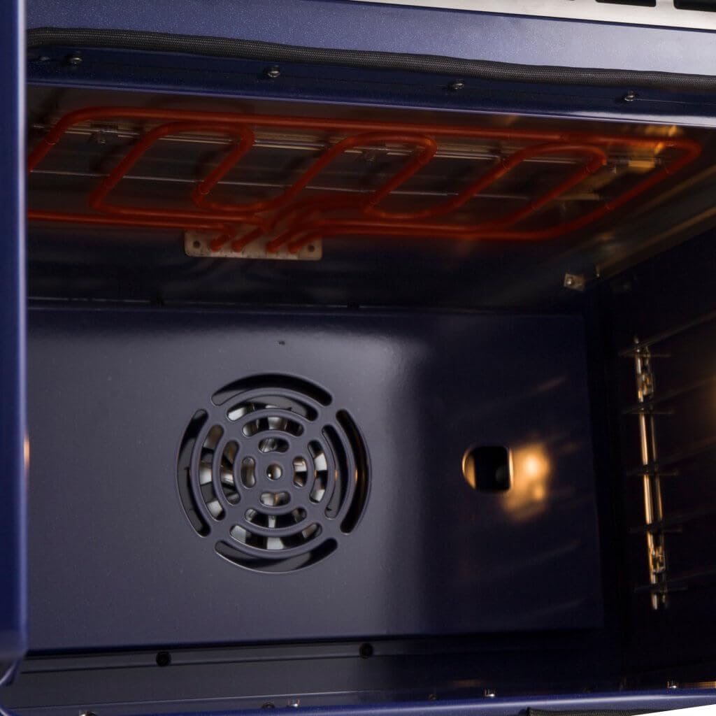 FORNO Gallico 30-Inch Electric French Door Stainless Steel Wall Oven - 240V 3500W 4.32 Cu. Ft. Electric with LED Display Screen - Wall Oven with Telescopic Racks with Air Fry and Drip Tray