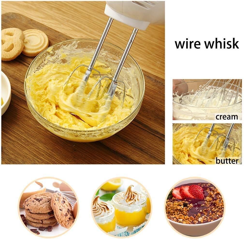 Stand Mixer,Dough Mixer, Stainless Steel Hand Mixer 300W High Power Electric Mixer for Mixing Egg, Cream, Batter, Easy to Manual Blender Egg Beater(002)