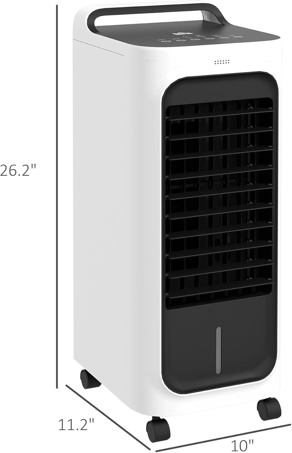 Windowless Portable Air Conditioner, Evaporative Air Cooler 3-IN-1 Portable AC Unit W/1.3 gal Gal Tank for 7H timer, Smart Remote, 90-degree Oscillation, Swamp Stand Up Air Conditioner for Bedroom