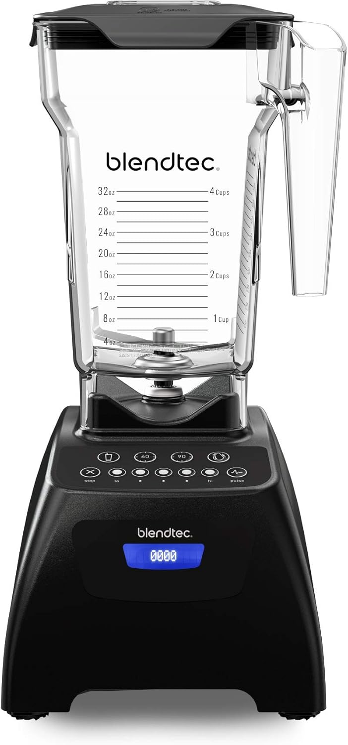 Blendtec Classic 575 blender with Fourside Jar, Black Classic 575