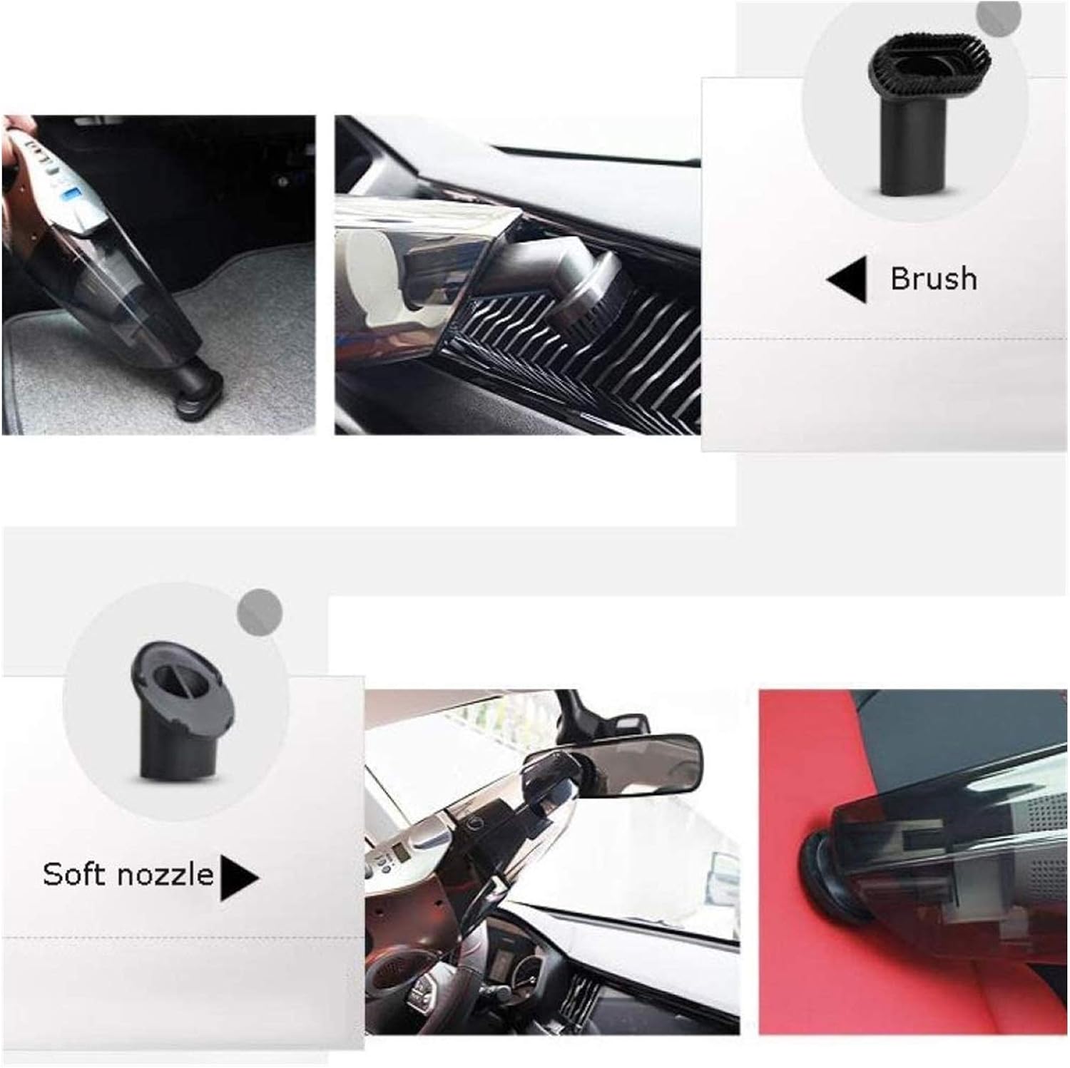 Handheld Vacuum 3500PA Cordless Hand Vacuum Mini Portable Vacuum Cleaner Handheld with Rechargeable for Pet Hair Home and Car Cleaning