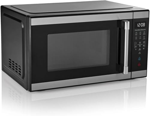 Hamiilton 1.1 Cu ft Countertop Microwave Oven in Stainless Steel, Sensor Cook