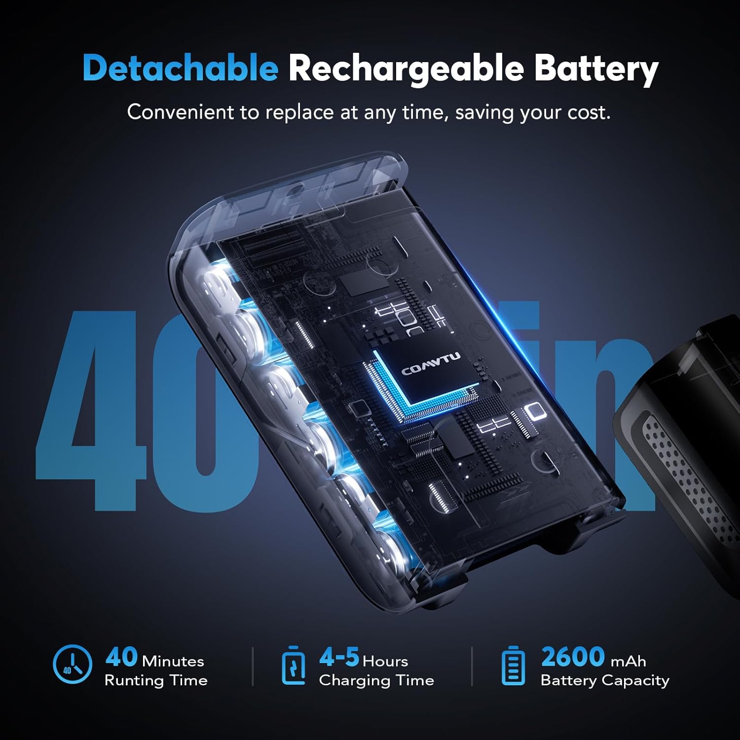 Cordless Vacuum Cleaner Rechargeable with 2600mAh Detachable Battery, Powerful Vacuums with 2 Adjustable Modes, Lightweight Portable Stick Vacuum for Home (Mapleleaf Red)