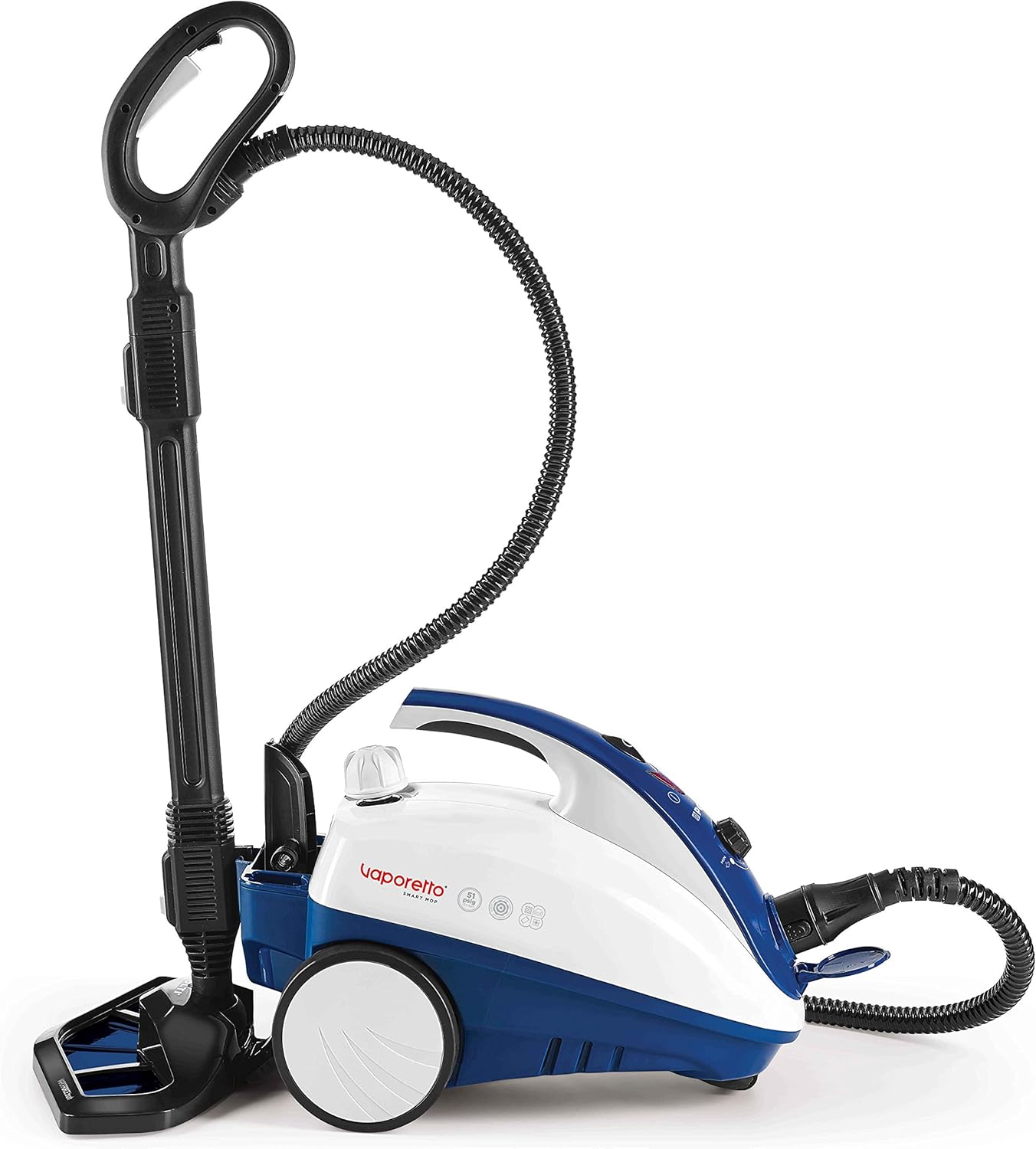POLTI Vaporetto Smart Steam Mop and Steam Cleaner for Cleaning and Sanitizing with 12 Attachments Works for Tile Floor with Grout, Carpet, Car Detailing, Hardwood, & Furniture 1 Year Warranty