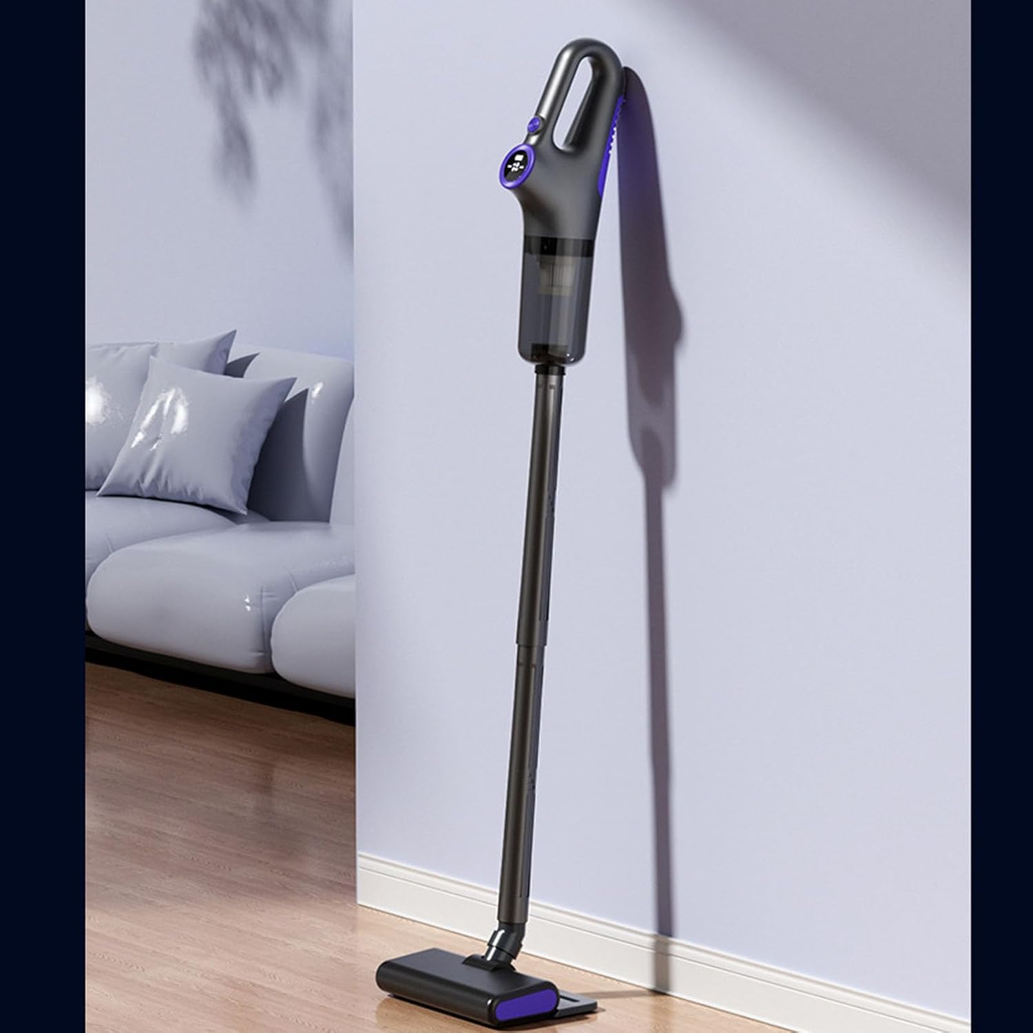 AYNEFY Cordless Vacuum Cleaner,Multifunctional 15kPA Powerful Suction Rechargeable Handheld Stick Vacuum Suction Drag Integrated Vacuum Cleaner for Hardwood Stairs Tile Floors