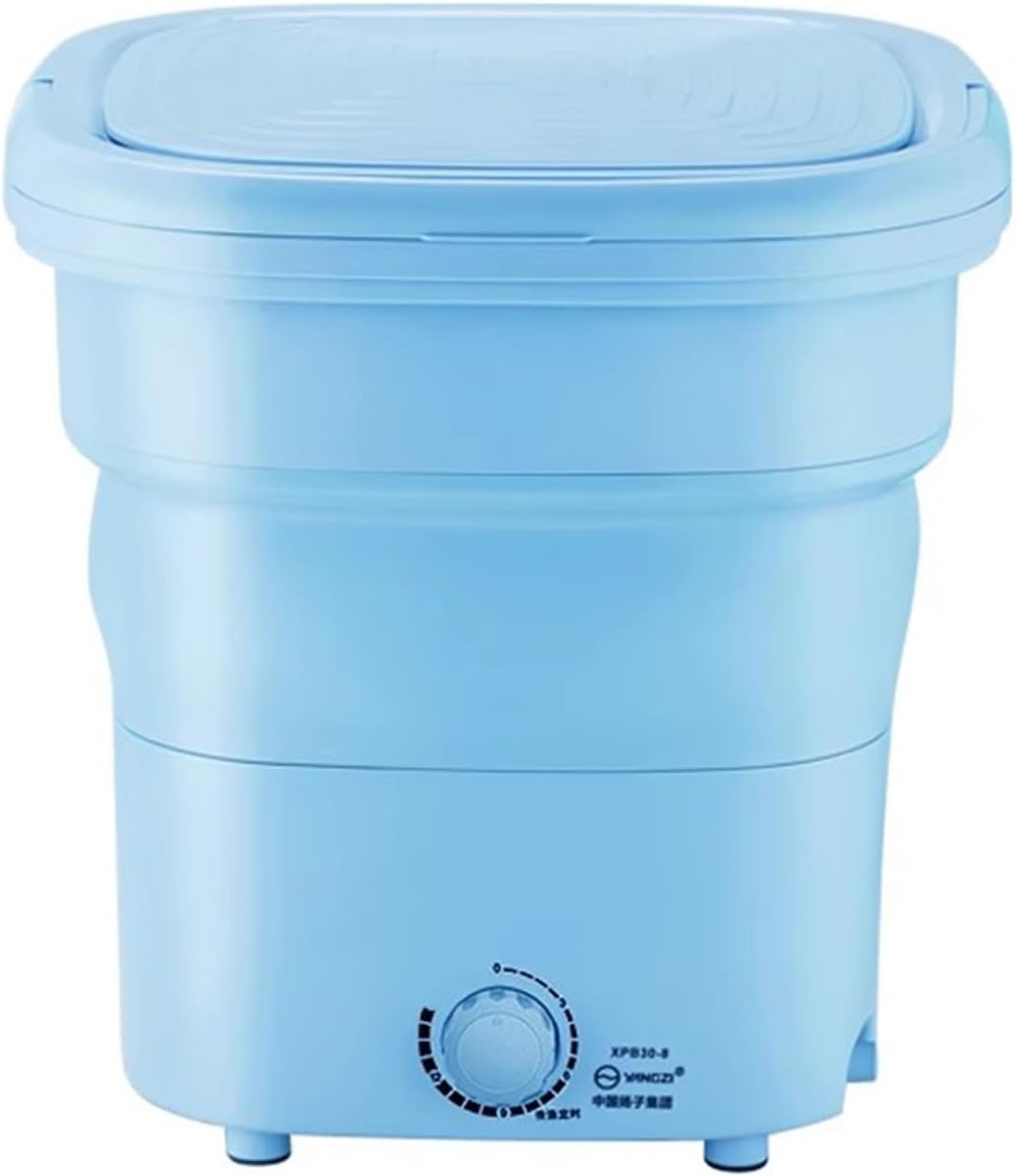 Portable Washing Machine, 20L Collapsible Mini Washer with Dehydration, for Small Clothes, Foldable Design Ideal For Hotel, Home, Apartment, Camping(Blue)