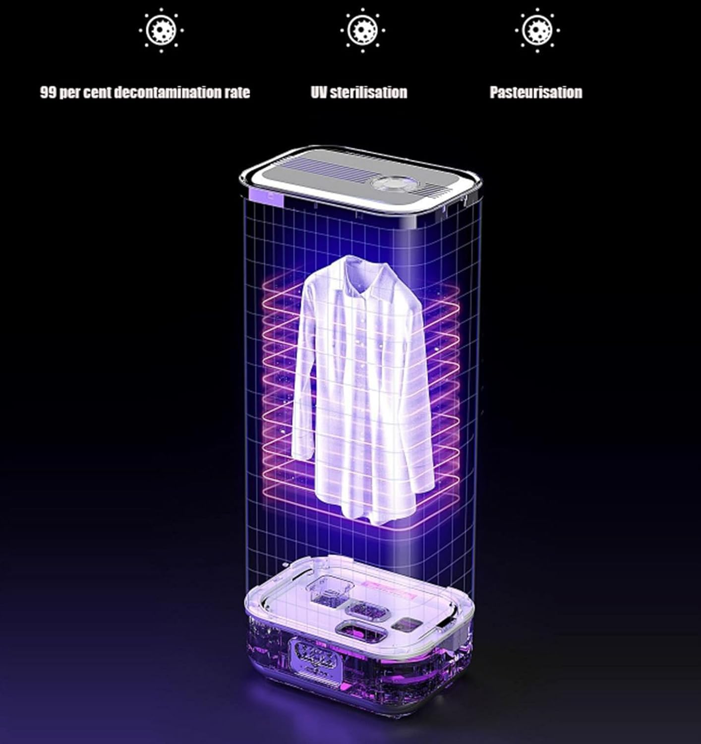 Automatic Ironing Machine,Portable Steam Drying Smart Machine,Ironing Clothes Folding Wrinkle Removal Machine with Remote Control Automatic Steam Ironing Machine