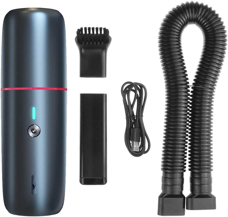 Mini Handheld Vacuum Cleaner, Small Cordless Car Vacuum, 4Kpa Powerful Suction,Rechargeable Quick Charging,Lightweight, Home, Office, Pet Hair and Car Cleaning,Blue