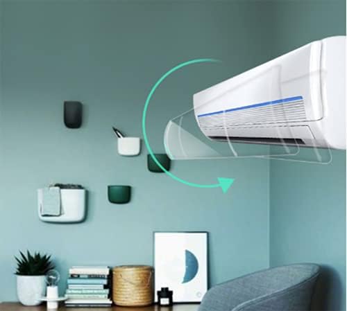 Air Conditioner Wind Deflector, Wall-Mounted air Conditioner General Deflector Anti-Straight Transparent Wind Deflector 90x27CM