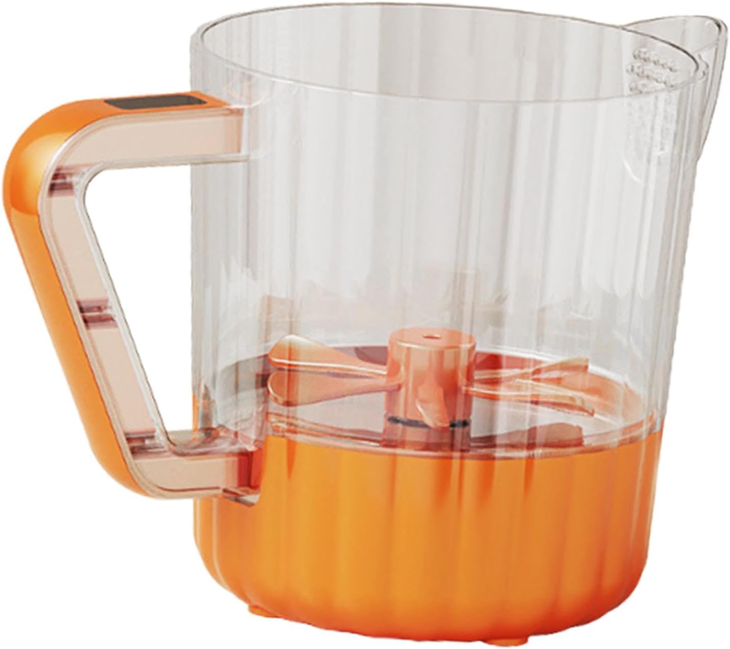 Electric Egg Beater with Strainer Spout Kitchen Utensil Kitchen Mixer Automatic Egg Whisk for Blending Mixing Hot Chocolate, Orange