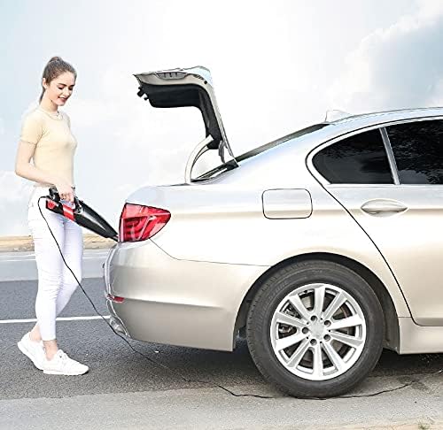 Car Vacuum Cleaner - Handheld Vacuum Cleaner 4500Pa Suction, Car Vacuum Cleaner High Power, Hand Vacuum Wet and Dry Cleaning Portable Vacuum Cleaner (Black)