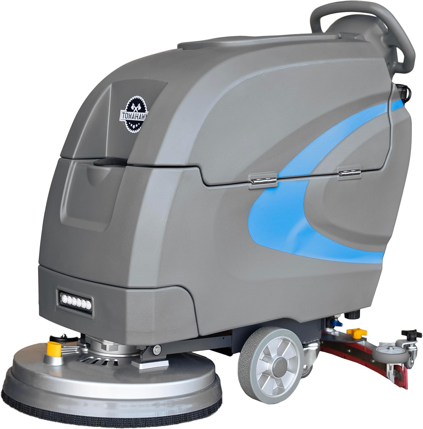 20” Auto Floor Scrubber Cleaner with Power Mop Brush Squeegee Cordless 24V Battery Powered