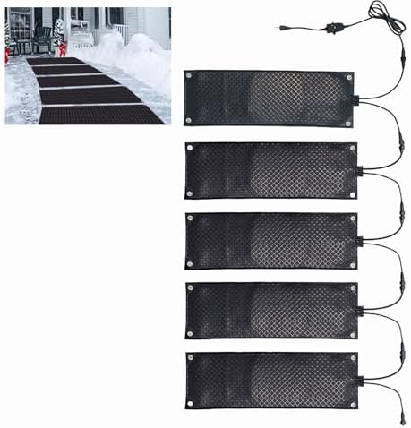 Heated Snow Melting Mat for Driveways, Stairs & Walkways - 10