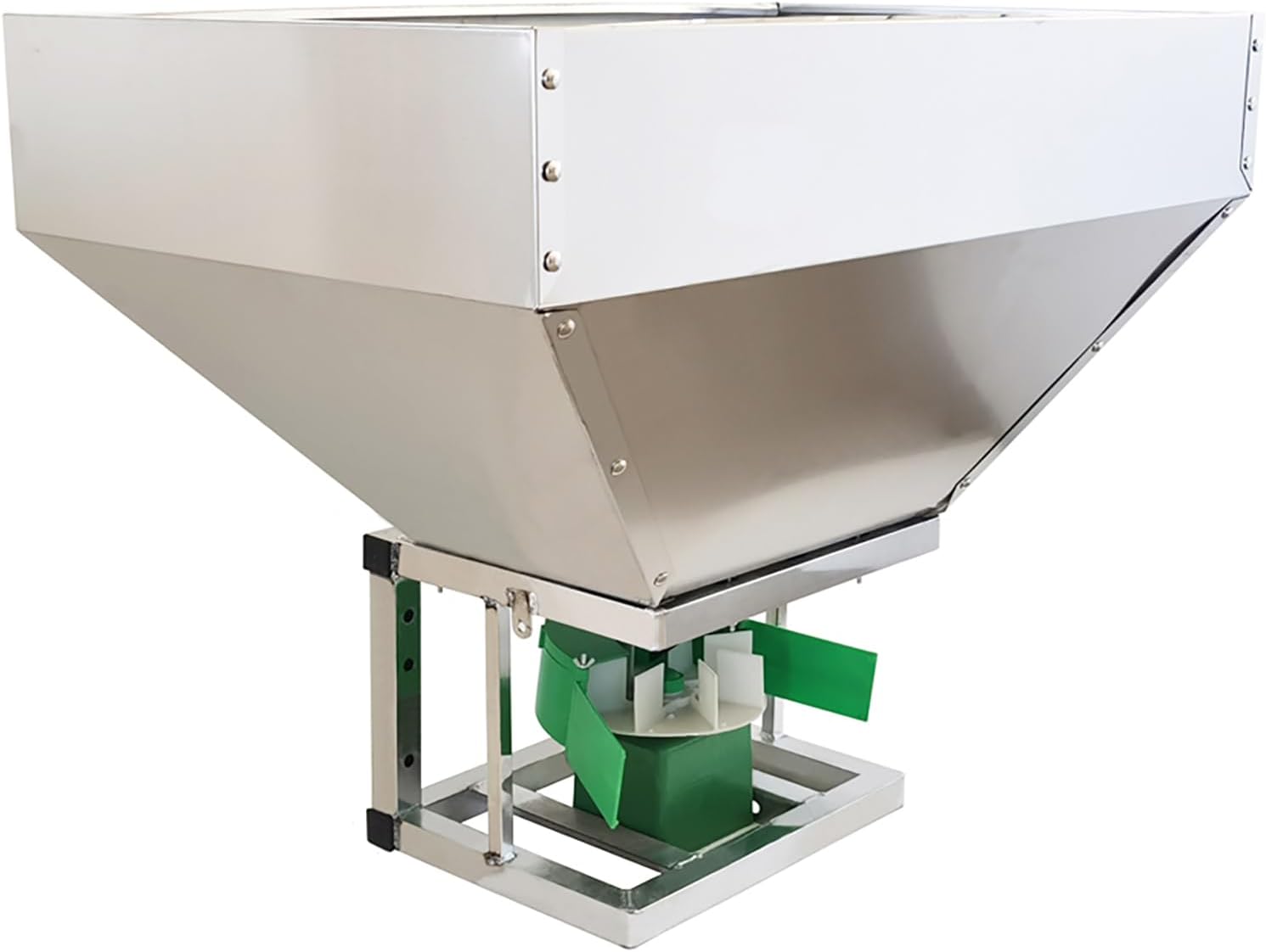 ATV/UTV Broadcaster Spreader All Purpose Spreader 42.3gal/160L Stainless Steel Seed Fertilizer Salt Spreader Garden Tractor Spreader 16.4ft-19.7ft Spreading Width 12V