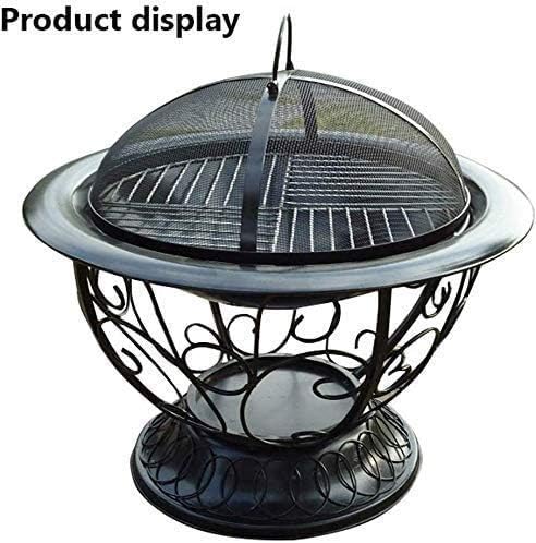 Cauldron Outdoor Fire Pit Deep Bonfire Wood Burning Patio & Backyard Firepit