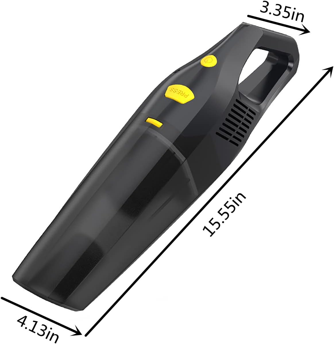 USB Portable Handheld Vacuum with Washable Filter, 120W High Power, Lightness, Long Lasting Battery, Quick Cleaning for Car, House & Office