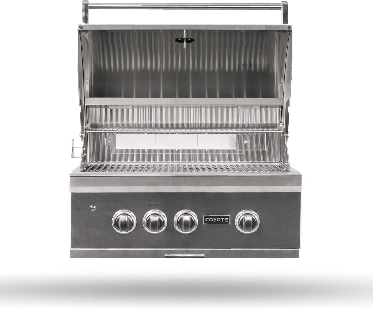 Coyote S-Series Propane Gas Grill, 30-in. 3-Burner Built-in Grill with RapidSear Infrared Burner & Rotisserie - C2SL30LP