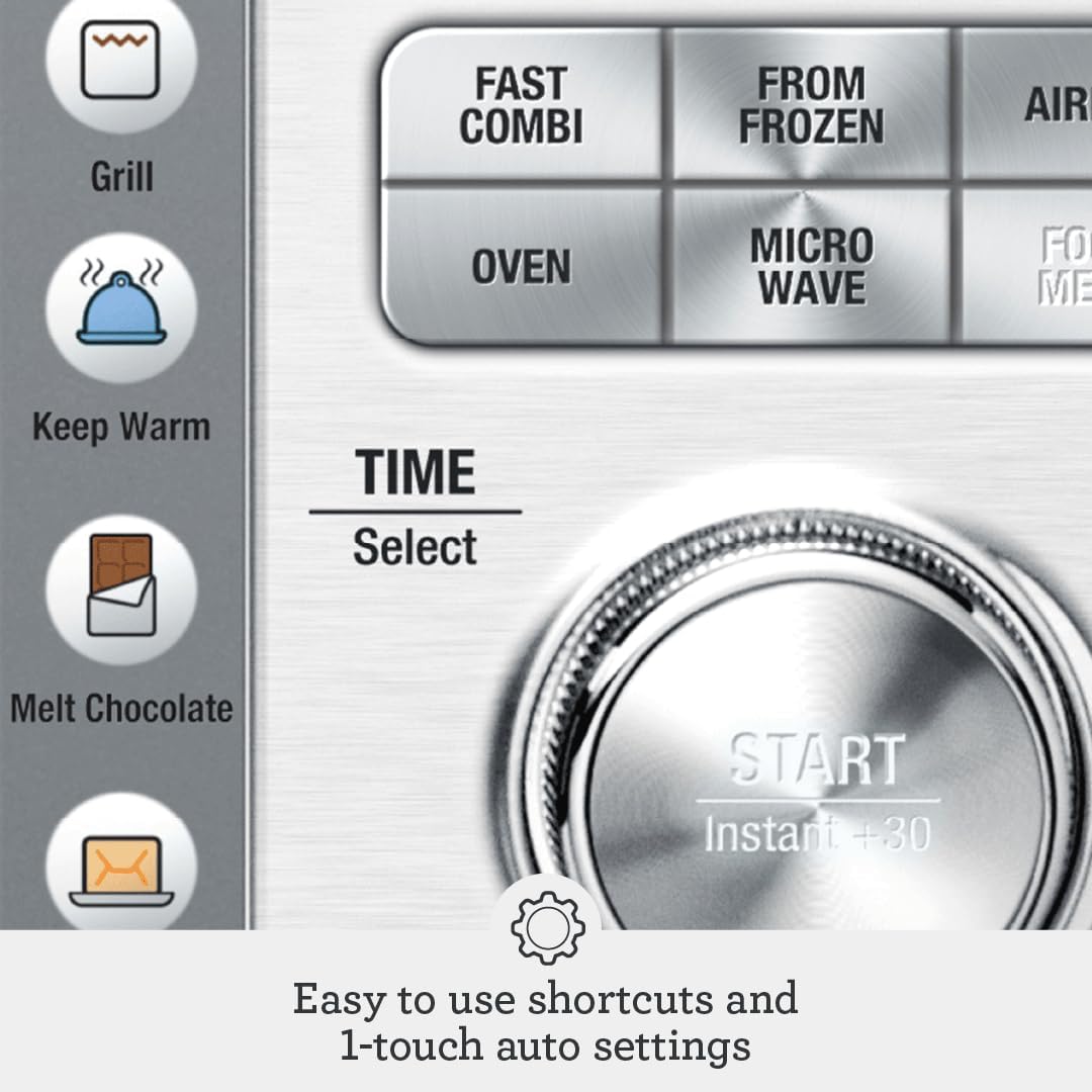 Breville BMO870BSS Combi Wave 3-in-1 Microwave, Air Fryer and Convection Oven, Brushed Stainless Steel