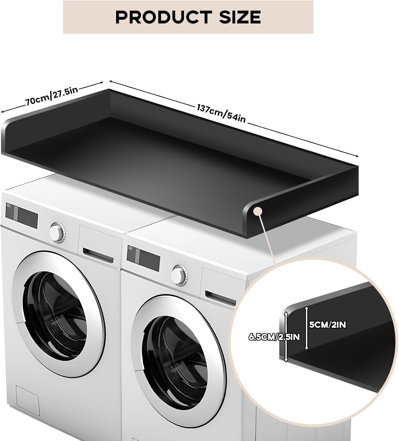 Washer Dryer Countertop,Laundry Countertop,27.5