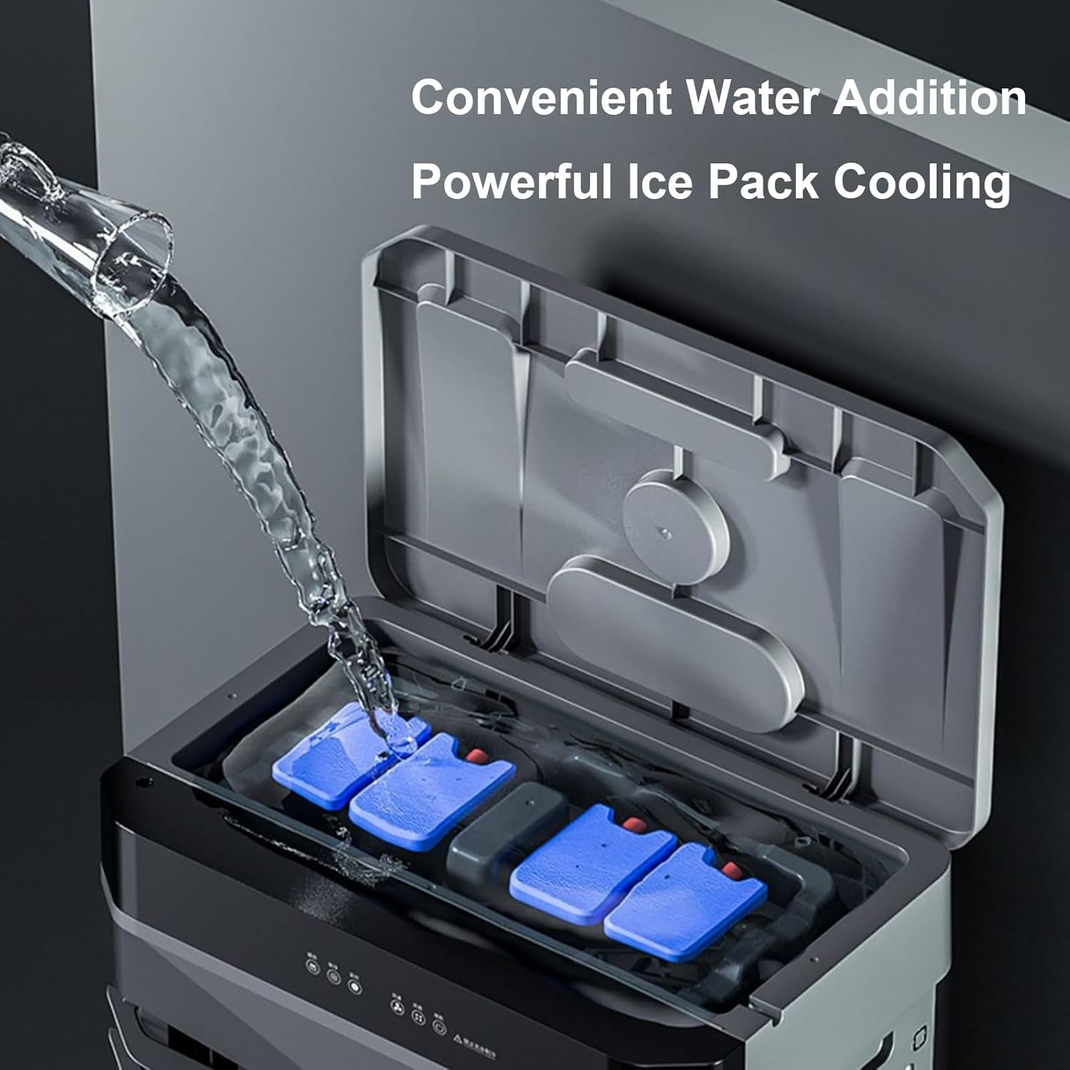 Indoor Swamp Cooler Fan, 3 In 1 Portable Air Conditioners, 10 Gallon Tank, 120° Oscillation, 4 Ice Packs, 12H Timer, Remote, 3 Modes & 3 Speeds Air Cooler for Room Cooling(90cm/35in)