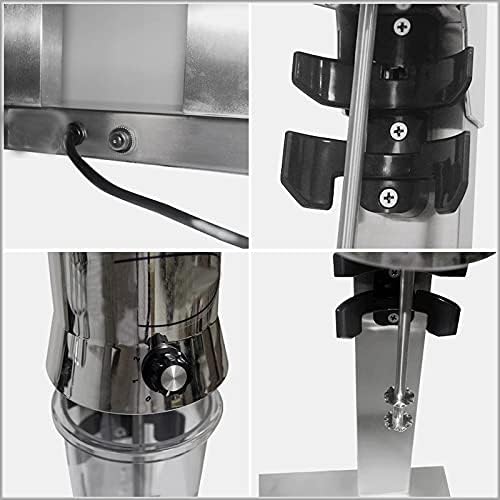 Double Head Milkshake Mixer, Stainless Steel 2 Gears Speeds Smoothie Blender for Milk Tea, Coffee Shops