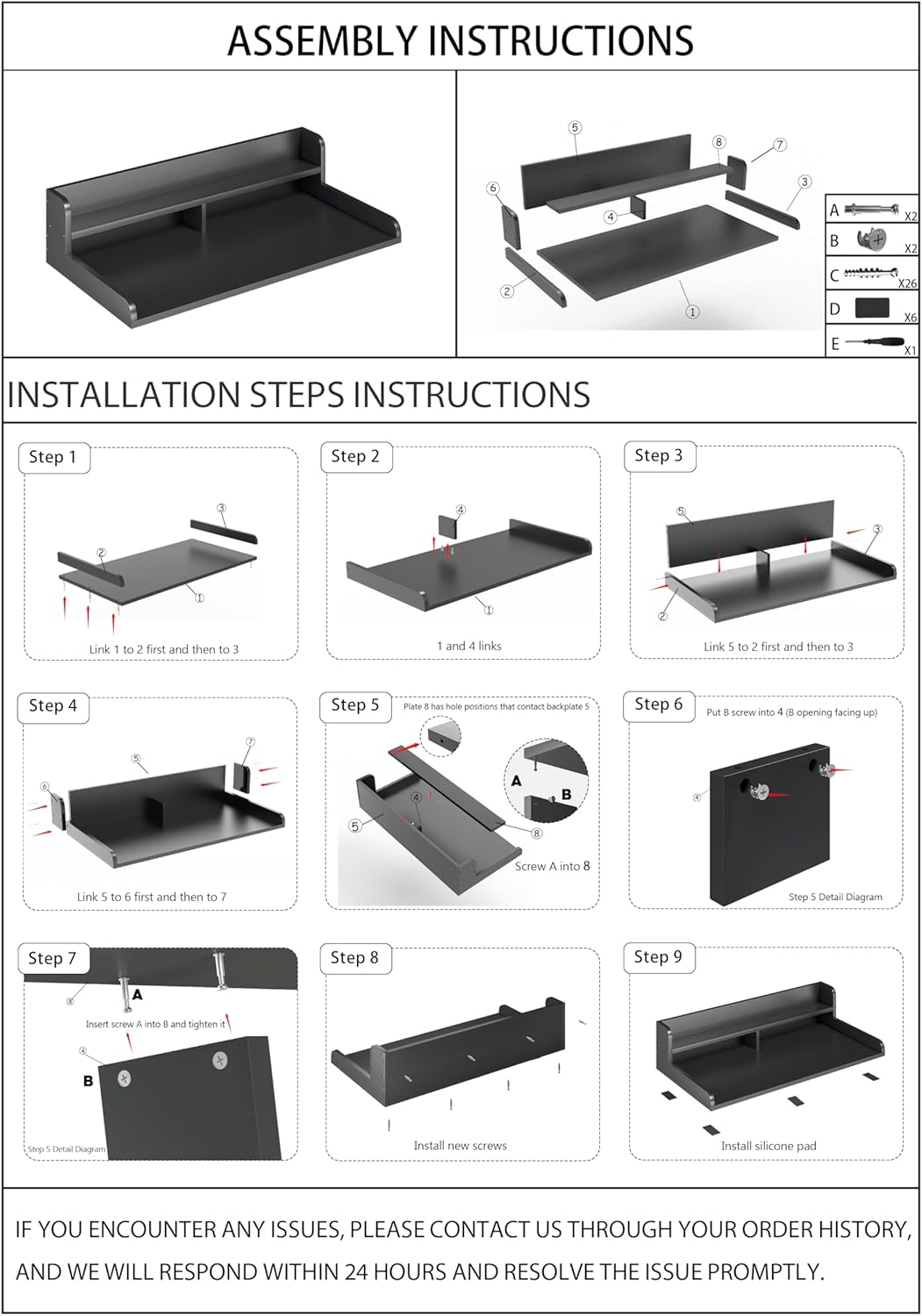 2-Tier Washer and Dryer Countertop with 2.75