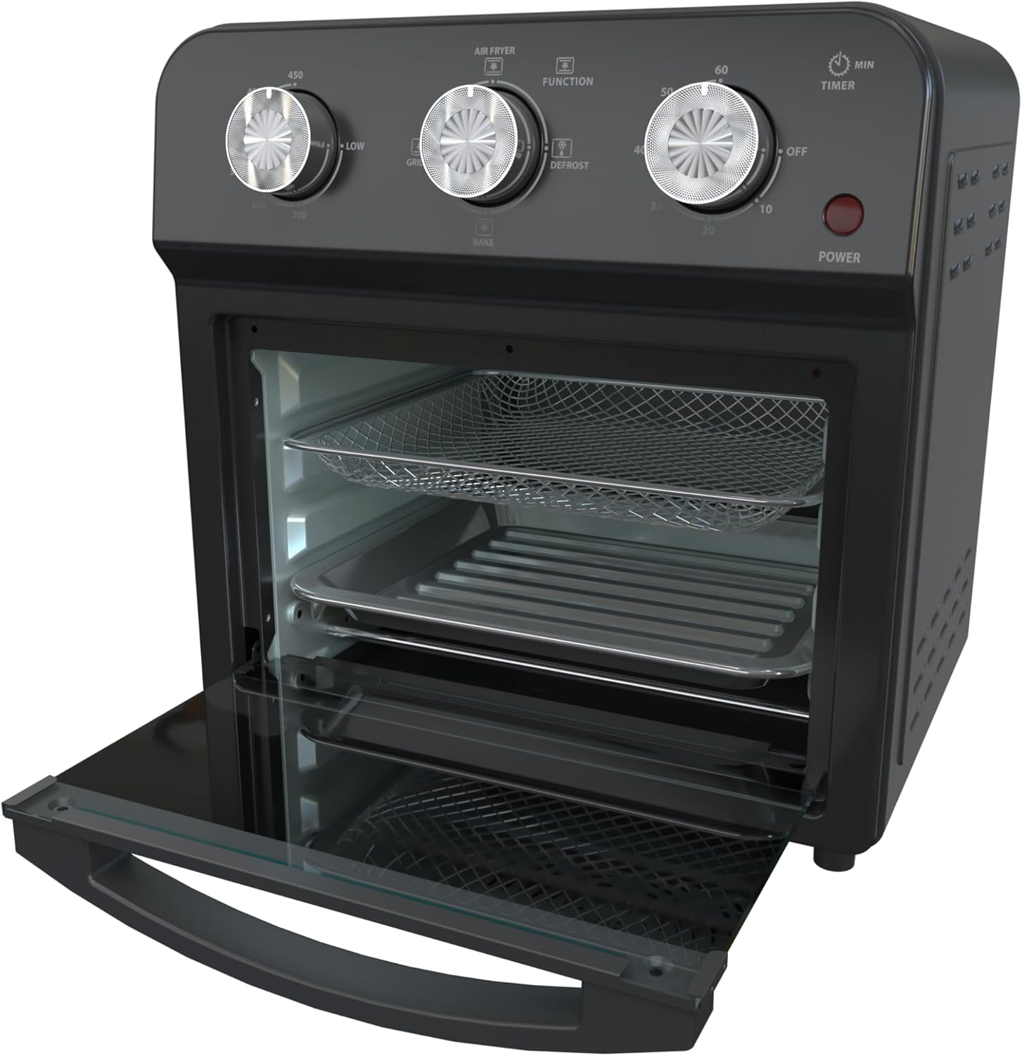12.5 Quart Air Fryer Toaster Oven - 1500W 7-in-1 Multifunction Convection Oven