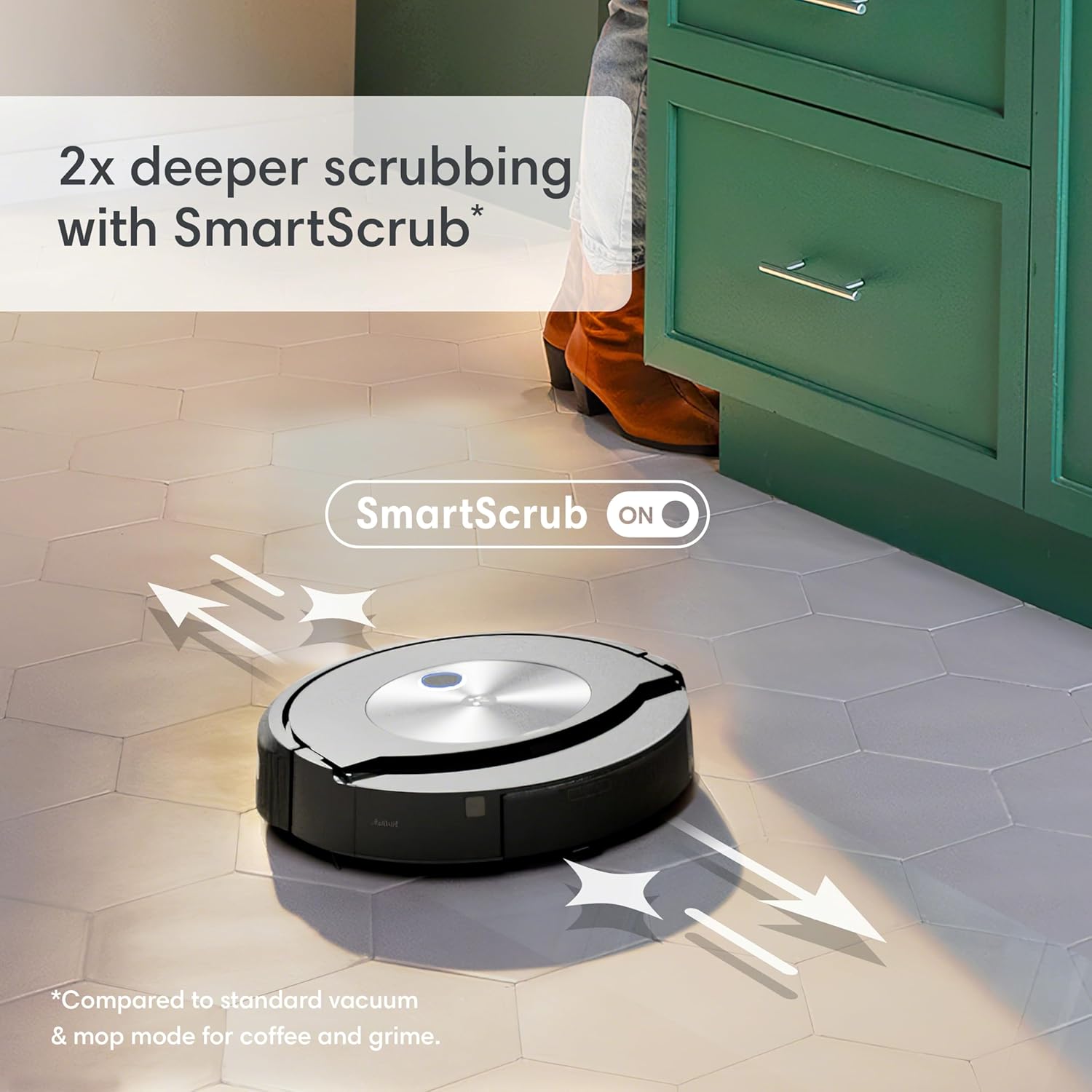 Refurbished iRobot Roomba Combo J7+ Paired with Alexa or Google Assistant Robot Vacuum and Mop