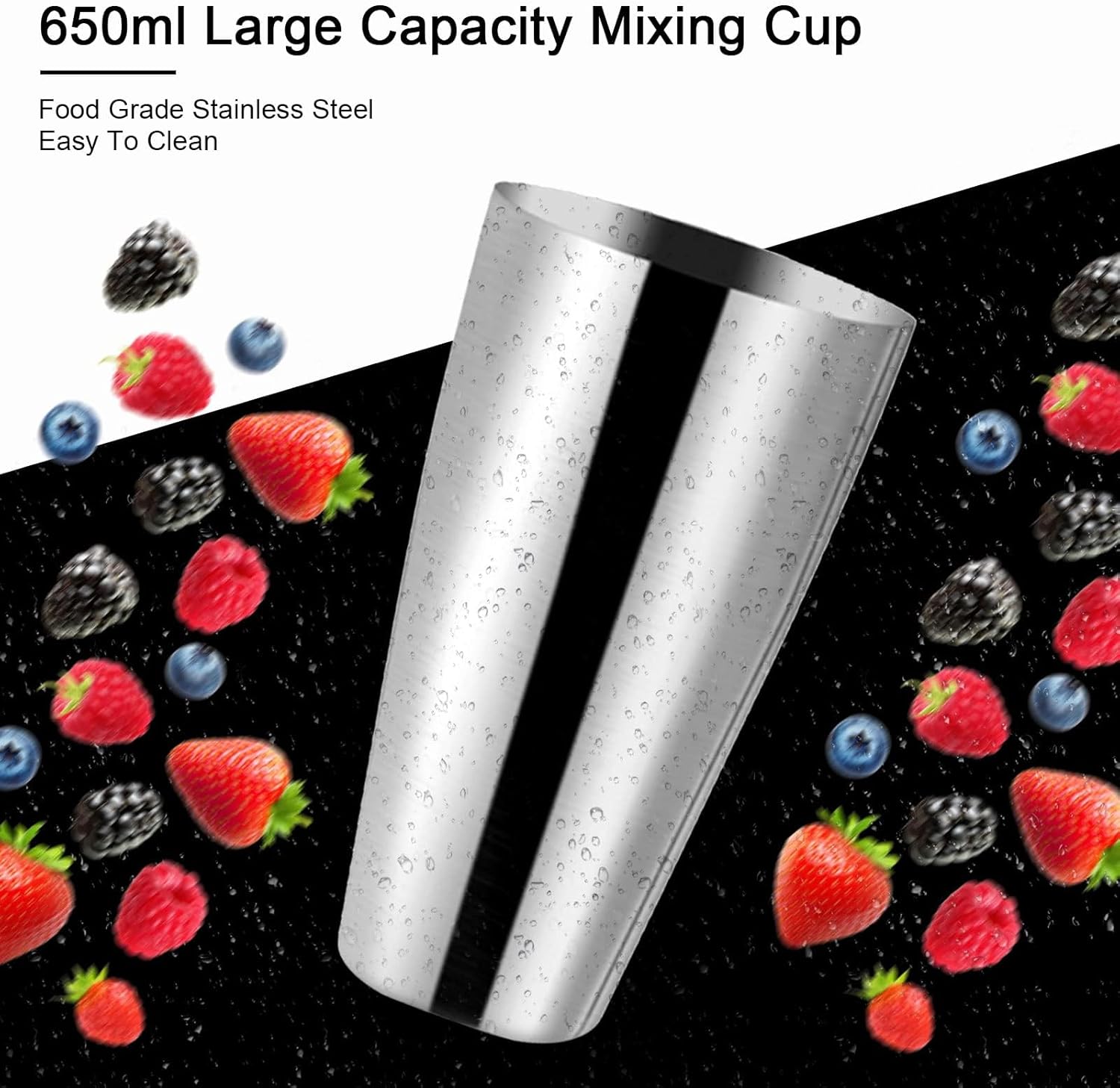 Milkshake Maker, Commercial Double Head Milk Shake Machine, Stainless Steel Milkshake Blender, Two-Speed 110V 180W