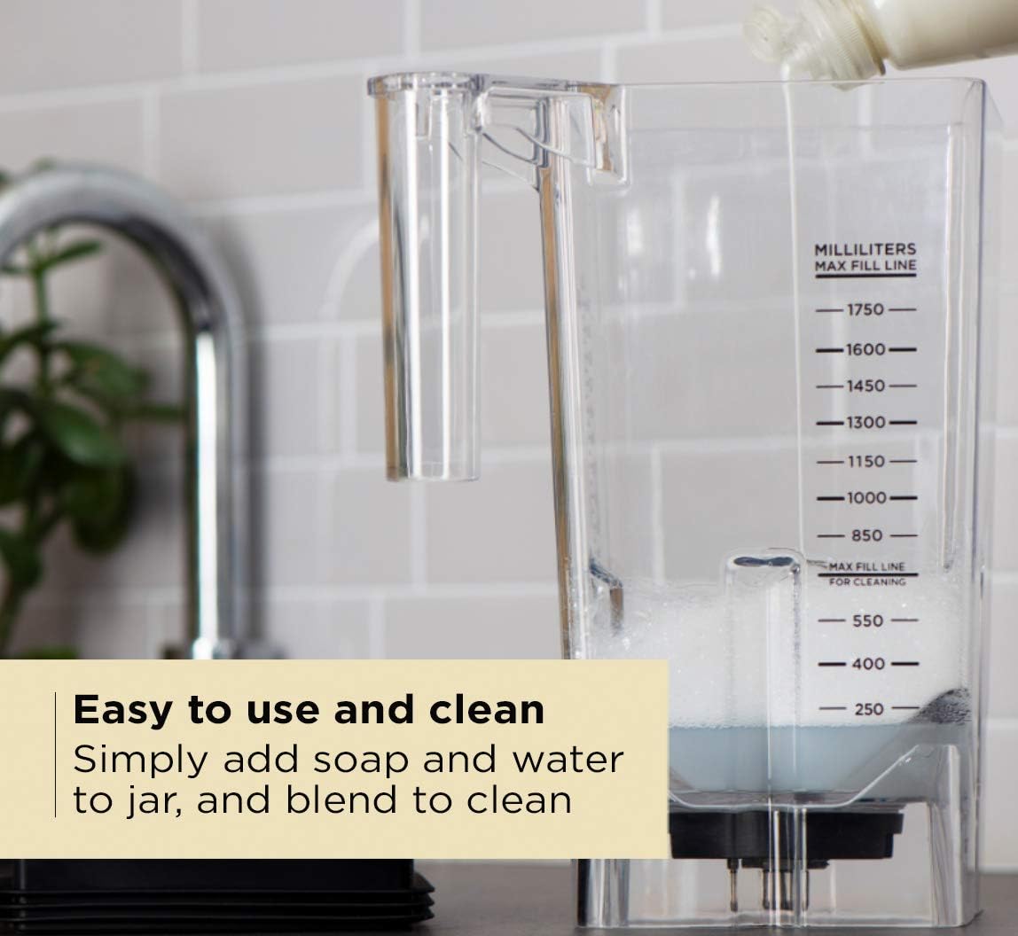 JAWZ High Performance Blender, 64 Oz Professional Grade Countertop Blender, Food Processor, Juicer, Smoothie or Nut Butter Maker, Variable 10 Speed Easy Control Dial, Stainless Steel Blades, Silver