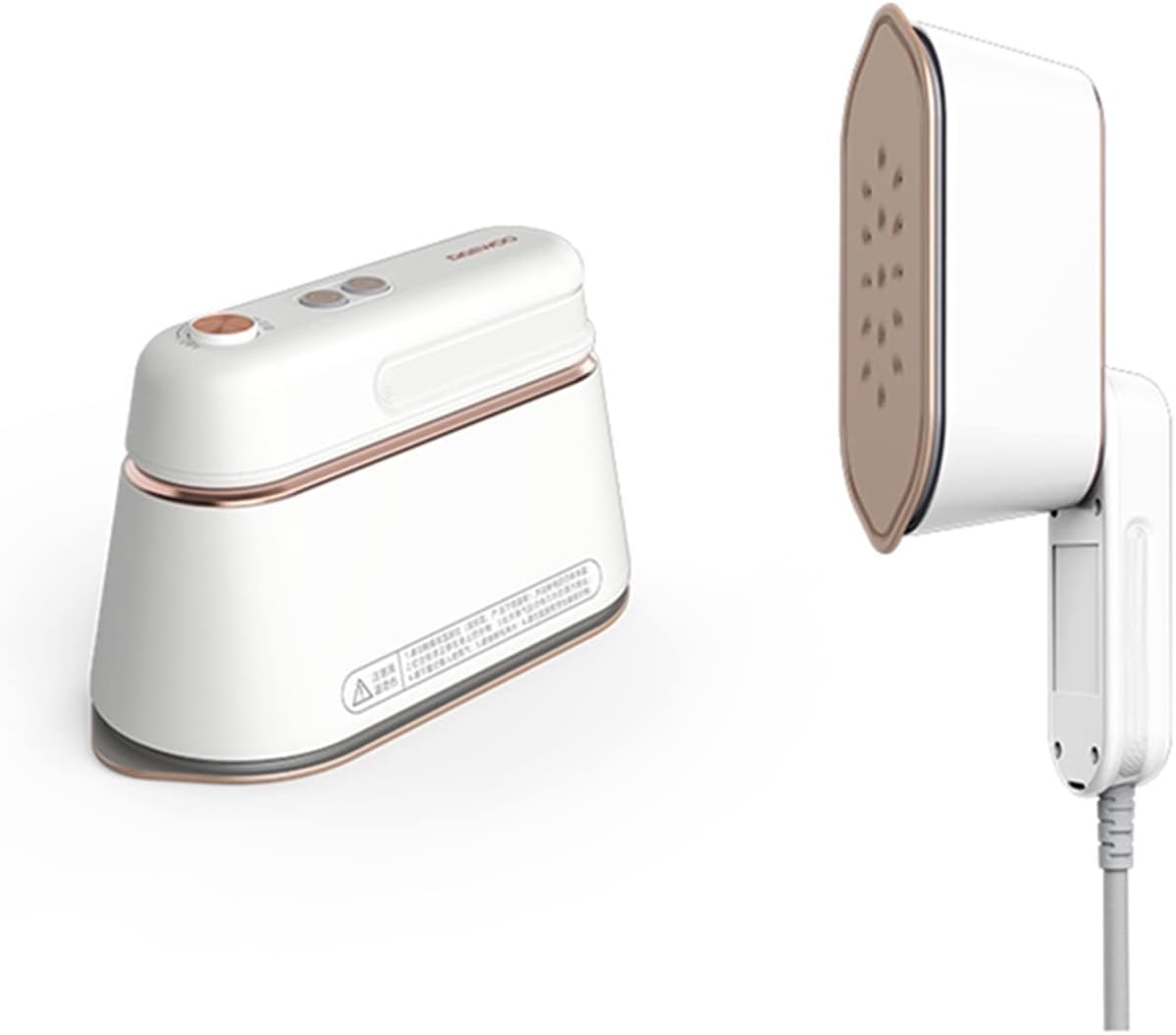 KANGYEBAIHUODIAN 1000W Handheld Steam Iron Electric Garment Steamer Hanging Machine Portable Travel Clothes Ironing Machine 6 Holes Steam 220V (Color : White, Size : EU)