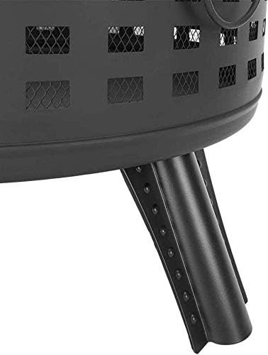 Fire Pits Outdoor Wood Burning Outdoor Fire Pit, Metal Fire Pits Round Lattice Fire Bowl