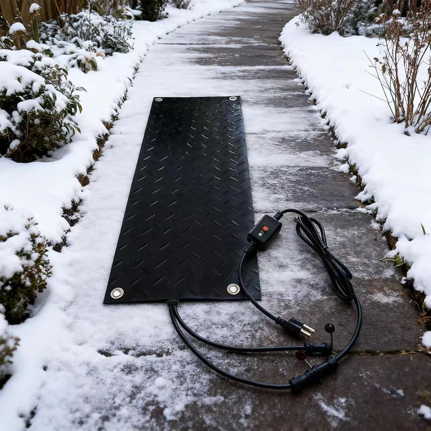Outdoor Anti-Slip Heated Sidewalk MATS, Heated Lane MATS, Winter Snow Removal and ice-Melting Products(50x240cm/20x95in)
